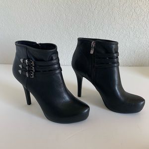BCBGeneration black platform ankle boots, booties